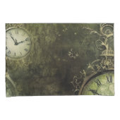 Emerald Green Rustic Steampunk Clock (9) Kissenbezug (Vorderseite-Rechts)