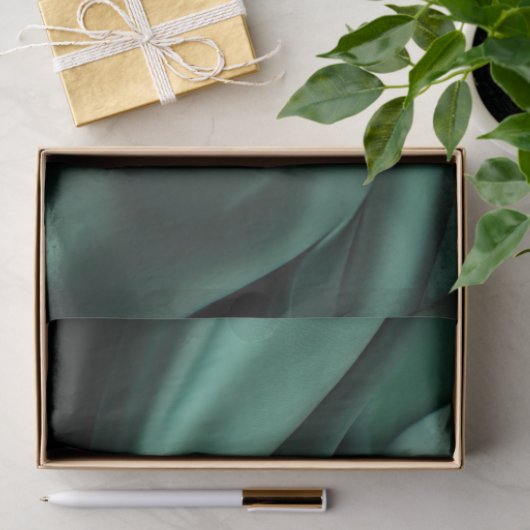 Emerald Green Satin Luxury Seidenpapier (Geschenk)