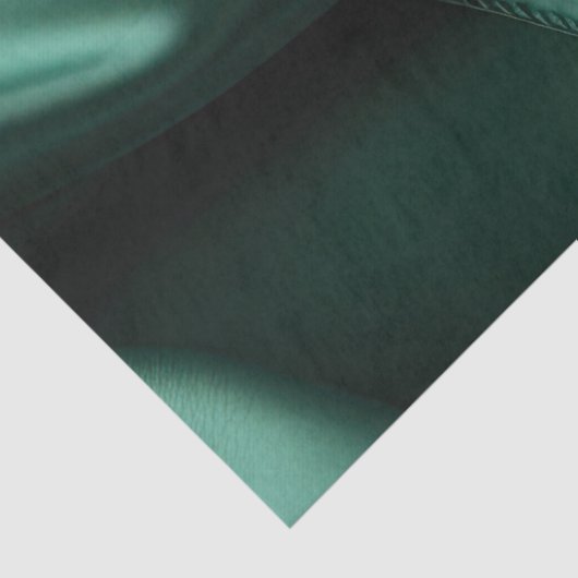 Emerald Green Satin Luxury Seidenpapier (Detail)