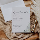 Emerald Green Save the Date Template Einladung