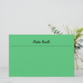 Emerald Green Schlicht Business Briefpapier (Stehend Vorderseite)