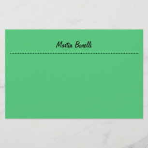 Emerald Green Schlicht Business Briefpapier