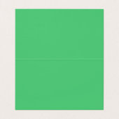 Emerald Green Schlicht Calligraphy Name Custom Visitenkarten (Innenseite Aufgefaltet)