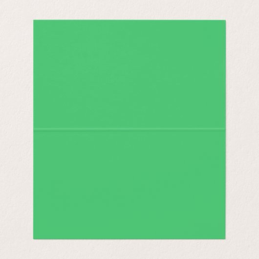 Emerald Green Schlicht Calligraphy Name Custom Visitenkarten (Innenseite Aufgefaltet)