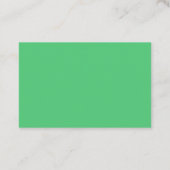 Emerald Green Schlicht Visitenkarte (Rückseite)