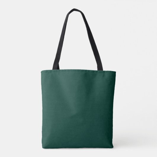 Emerald Green Script Personalisiert Bridesmaid Nam Tasche (Rückseite)