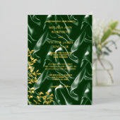 Emerald Green Silk leaf  Folieneinladung (Stehend vorne)