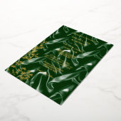 Emerald Green Silk leaf  Folieneinladung (Gedreht)