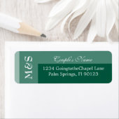 Emerald Green Simple Modern Chic Script Wedding (Insitu)