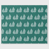 Emerald Green Simple Modern Rustic Elegante Geschenkpapier (Flach)