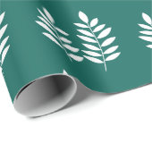 Emerald Green Simple Modern Rustic Elegante Geschenkpapier (Rolleneckpunkt)