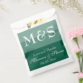 Emerald Green Simple Modern Wedding Geschenktütchen (Versiegelt)