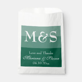 Emerald Green Simple Modern Wedding Geschenktütchen