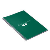 Emerald Green Spiral Notebook Notizblock (Rechte Seite)