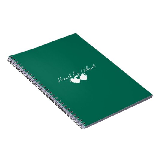Emerald Green Spiral Notebook Notizblock (Rechte Seite)