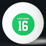 Emerald Green Sports Jersey Team Jersey Tischtennisball<br><div class="desc">Emerald Green Team Jersey / Sports Jersey / Football Jersey Anpassen Sie dies mit Ihrem eigenen Namen oder Teamnamen und einer Nummer. Sie können Größe, Farbe und Platzierung des Textes ändern, wenn Sie Änderungen vornehmen, den Text-Schatten entfernen, Text und / oder Bilder Ihrer eigenen, um Ihr eigenes einzigartiges Design und...</div>