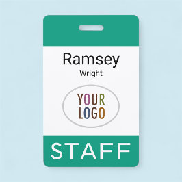 Emerald Green Staff Name Abzeichen Clip Reel Lanya Ausweis