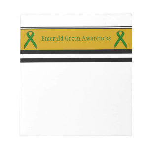 Emerald Green Standard Ribbon von Kenneth Yoncich Notizblock