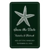 Emerald Green Starfish speichern das Datumsmagazin Magnet (Vertikal)