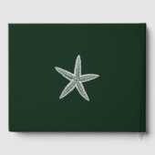 Emerald Green Starfish Wedding Gästebuch (Rückseite)