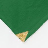 Emerald Green Starry Night Fleecedecke (Ecke)