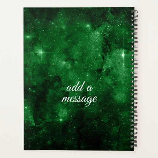 Emerald Green Stars Sky Planer (Rückseite)