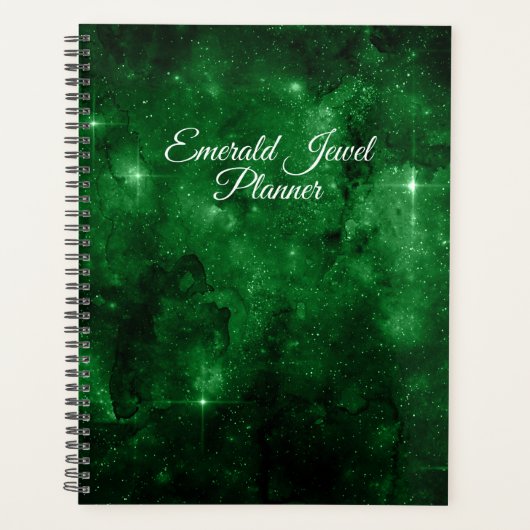 Emerald Green Stars Sky Planer (Vorderseite)