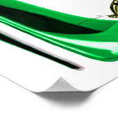 Emerald Green Stiletto und Butterfly Art Poster (Ecke)