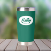 Emerald Green stilisiert Wedding Bridesmaid Thermobecher