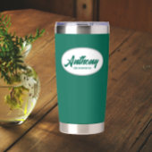 Emerald Green Stylized Wedding Trauzeuge Thermobecher