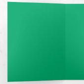 Emerald Green Trifold-Einladung - individuell anpa Dreifach Gefaltete Einladung (Innen Erste Seite)