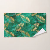 EMERALD GREEN TROPICAL PALM BADEZIMMER TOWEL SET (Handtuch)