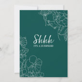 Emerald Green Überraschung 55. Jahrestag Einladung (Rückseite)