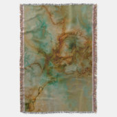 Emerald Green und Copper Gold Marmor Decke (Vorderseite Vertikal)