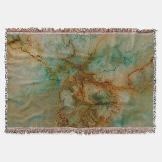 Emerald Green und Copper Gold Marmor Decke (Vorderseite)