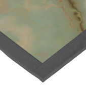 Emerald Green und Copper Gold Marmor Tischdecke (Schrägansicht)