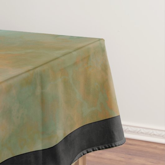 Emerald Green und Copper Gold Marmor Tischdecke (Beispiel)