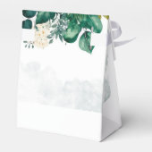 Emerald Green und Cream Florals Wedding Geschenkschachtel (Rückseite)