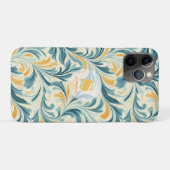 Emerald Green und Gold Paisley Leaf Muster Case-Mate iPhone Hülle (Rückseite (Horizontal))