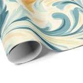Emerald Green und Gold Paisley Leaf Muster Geschenkpapier (Rolleneckpunkt)