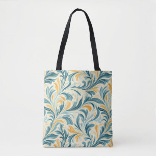 Emerald Green und Gold Paisley Leaf Muster Tasche