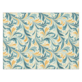Emerald Green und Gold Paisley Leaf Muster Tischdecke (Vorderseite (Horizontal))