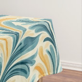 Emerald Green und Gold Paisley Leaf Muster Tischdecke (Beispiel)