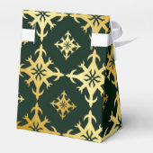 Emerald Green und Gold Royal Crown Wedding Geschenkschachtel (Rückseite)