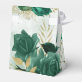 Emerald Green und Gold Shiny Geschenkschachtel (Rückseite)