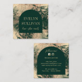 Emerald Green und Gold Textur Visitenkarte (Vorne/Hinten)