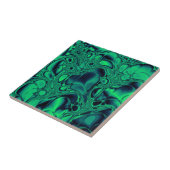 Emerald Green und Palatinate Abstrakter Marmor Fliese (Seite)