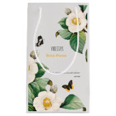 Emerald Green und White Camellia Kleine Geschenktüte (Vorderseite)