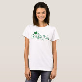Emerald Green und White Kleeblatt Bridesmaid T-Shi T-Shirt (Vorne ganz)