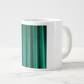 Emerald Green Velvet Drapes Opulent Jewel Tones  Jumbo-Tasse (Vorderseite Rechts)